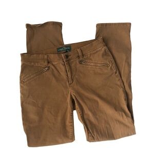 Lauren Ralph Lauren Brown Straight Leg Chino Pants Size 6